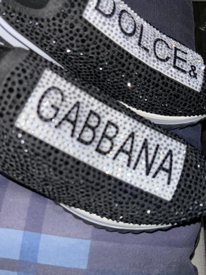 DG Sorrento rhinestone-embellished sneakers – Black