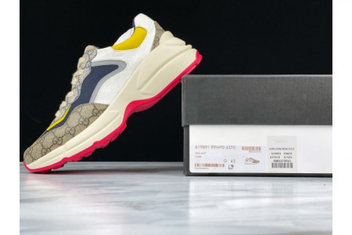 GUCC RHYTON VINTAGE TRAINER SNEAKER 619891 99WF0 4370