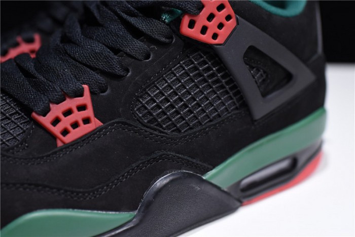 Air Jordan 4 NRG “GUCC” Black/Gorge Green-Varsity Red AQ3816-063
